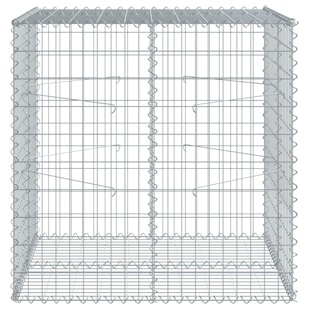 Panier gabion avec couvercle 100x100x100 cm fer galvanisé