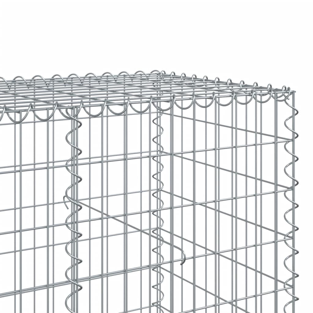 Panier gabion avec couvercle 100x100x100 cm fer galvanisé