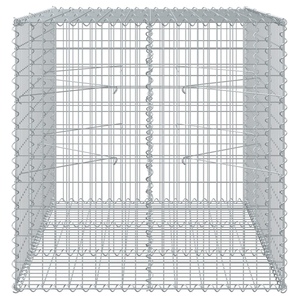 Panier gabion avec couvercle 150x100x100 cm fer galvanisé