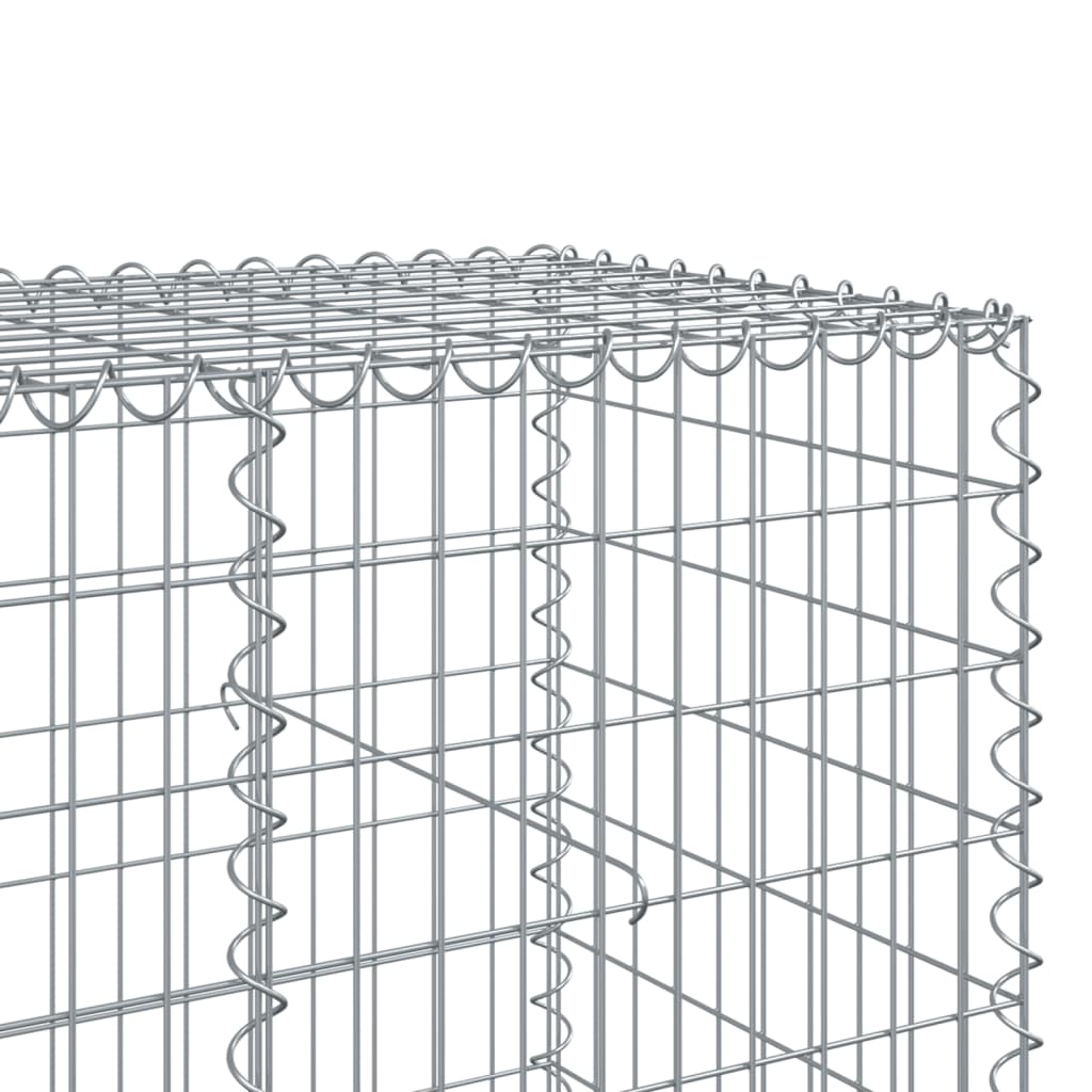 Panier gabion avec couvercle 150x100x100 cm fer galvanisé