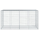 Panier gabion avec couvercle 200x100x100 cm fer galvanisé