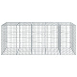 Panier gabion avec couvercle 250x100x100 cm fer galvanisé