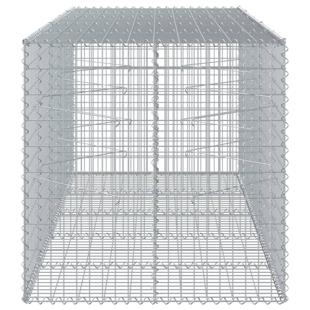 Panier gabion avec couvercle 250x100x100 cm fer galvanisé