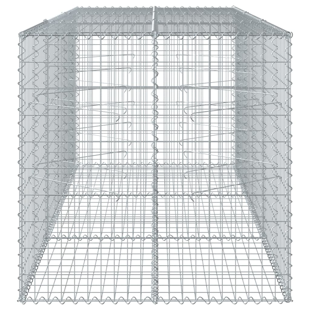 Panier gabion avec couvercle 300x100x100 cm fer galvanisé