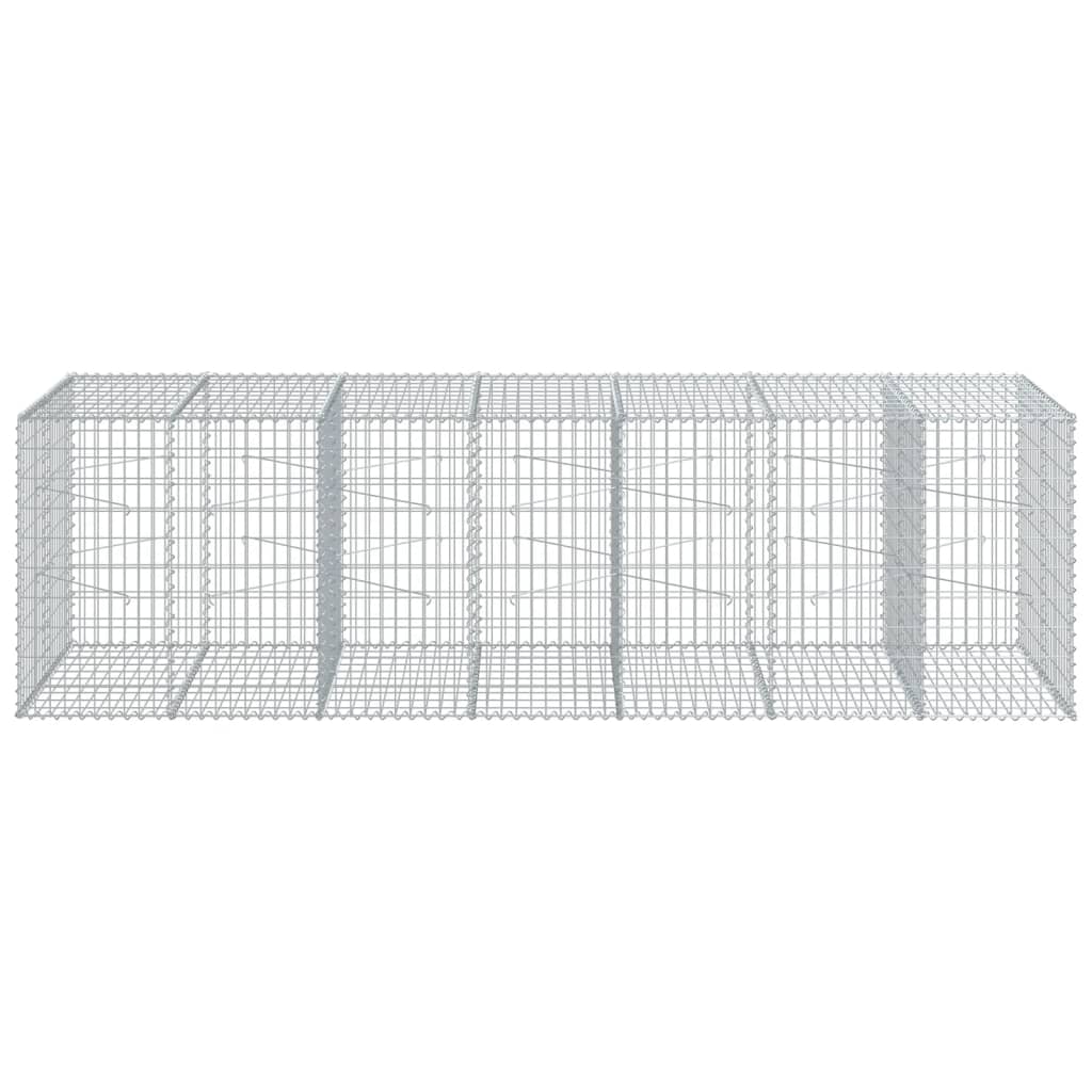 Panier gabion avec couvercle 350x100x100 cm fer galvanisé