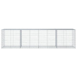 Gabion basket with lid 400x100x100 cm galvanized iron