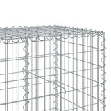 Panier gabion avec couvercle 450x100x100 cm fer galvanisé