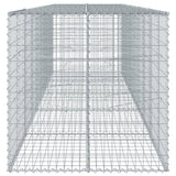 Panier gabion avec couvercle 500x100x100 cm fer galvanisé