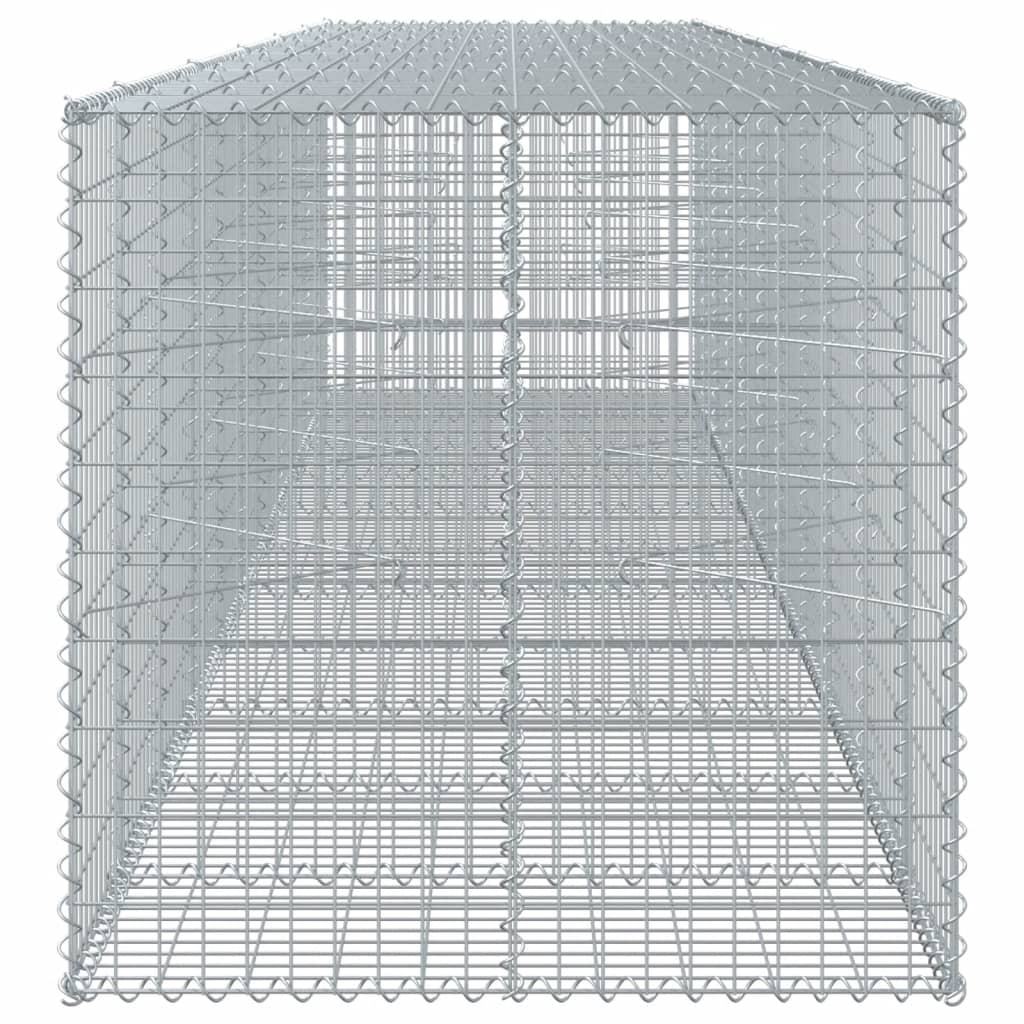 Panier gabion avec couvercle 550x100x100 cm fer galvanisé