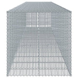 Panier gabion avec couvercle 750x100x100 cm fer galvanisé