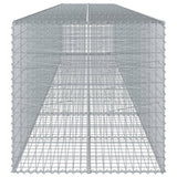 Gabion basket with lid 800x100x100 cm galvanized iron