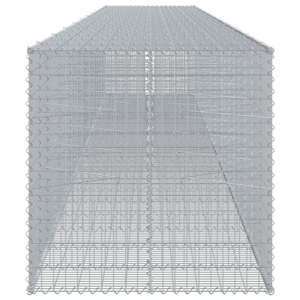 Panier gabion avec couvercle 1050x100x100 cm fer galvanisé