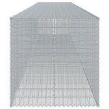 Panier gabion avec couvercle 1050x100x100 cm fer galvanisé