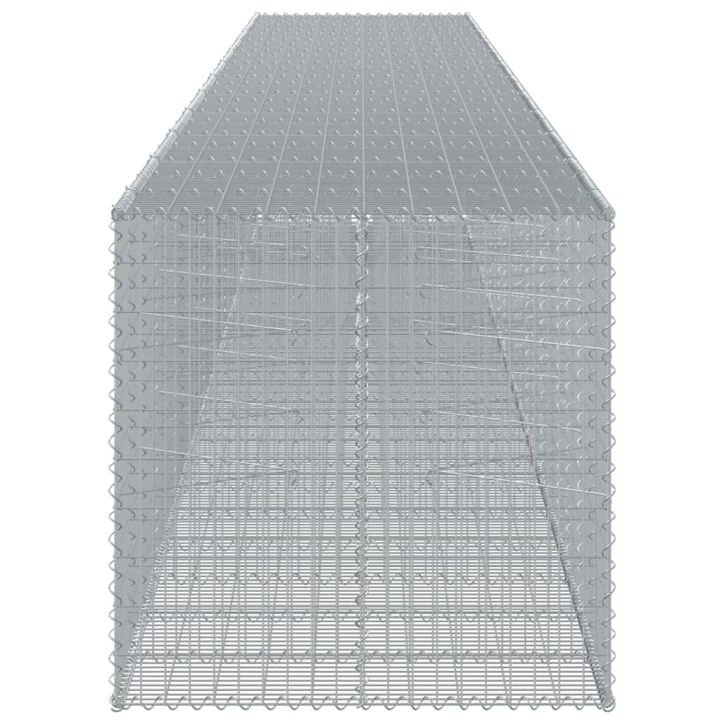 Panier gabion avec couvercle 1150x100x100 cm fer galvanisé