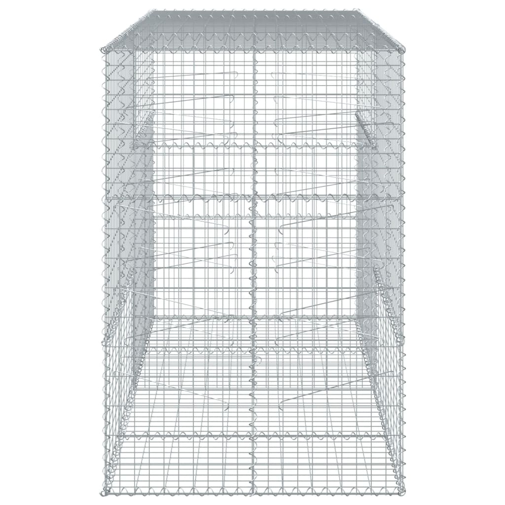 Panier gabion avec couvercle 200x100x150 cm fer galvanisé