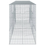 Panier gabion avec couvercle 400x100x150 cm fer galvanisé