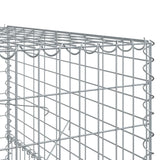 Panier gabion avec couvercle 500x100x150 cm fer galvanisé