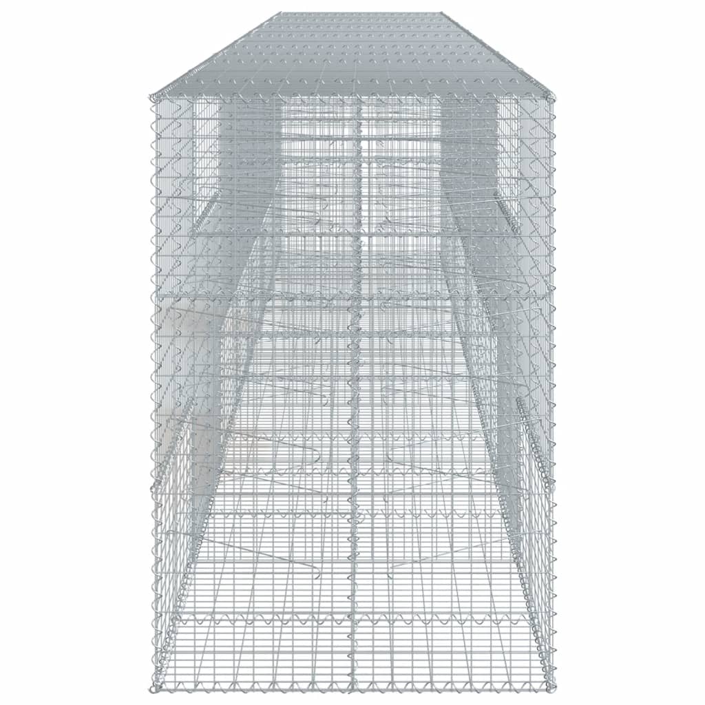 Panier gabion avec couvercle 700x100x150 cm fer galvanisé