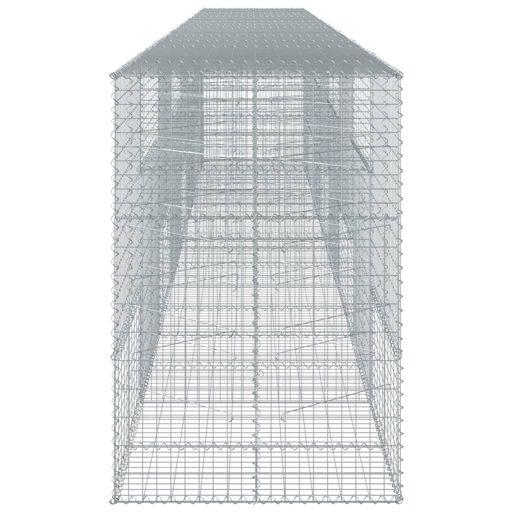 Panier gabion avec couvercle 800x100x150 cm fer galvanisé