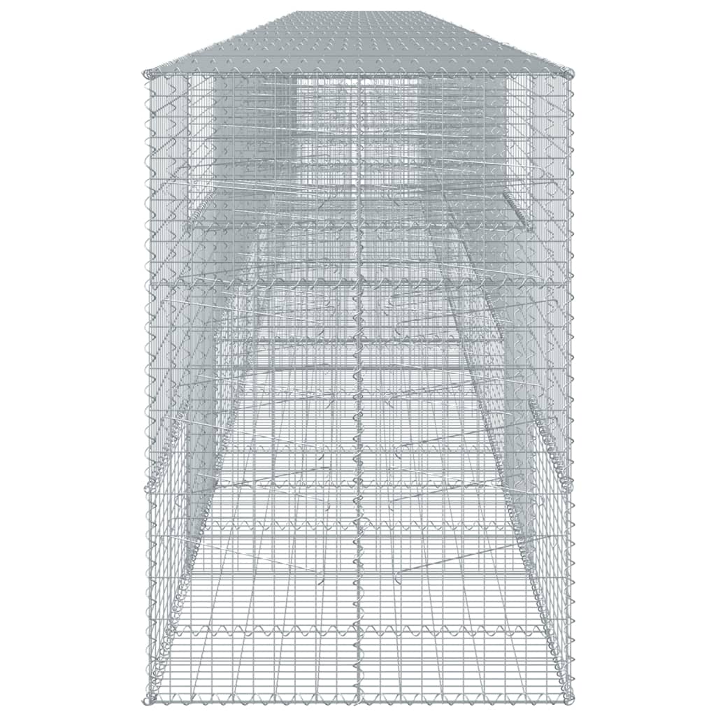 Gabion basket with lid 1100x100x150 cm galvanized iron