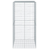 Panier gabion avec couvercle 100x100x200 cm fer galvanisé