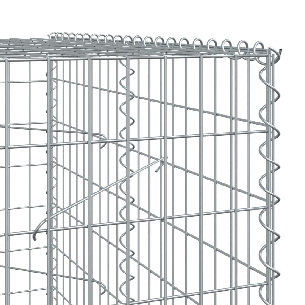 Panier gabion avec couvercle 150x100x200 cm fer galvanisé