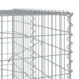 Panier gabion avec couvercle 250x100x200 cm fer galvanisé