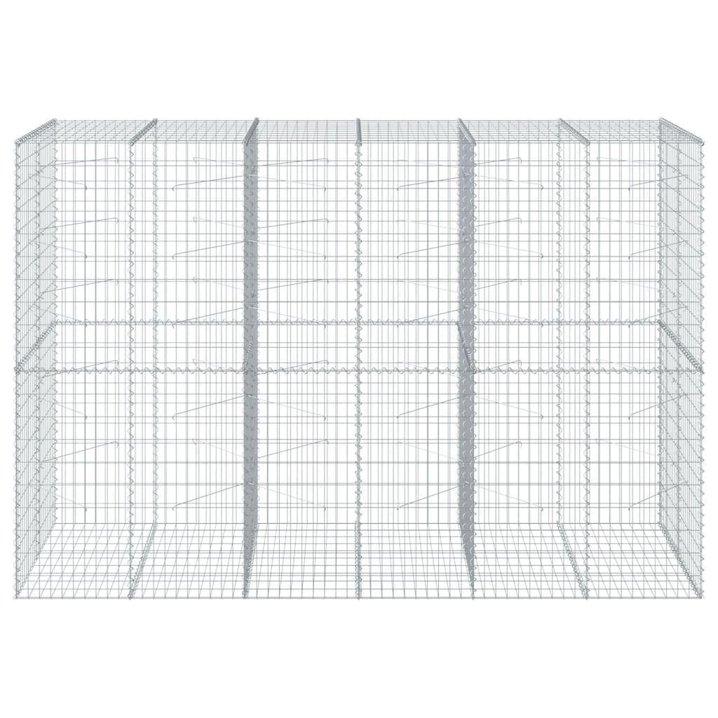 Panier gabion avec couvercle 300x100x200 cm fer galvanisé