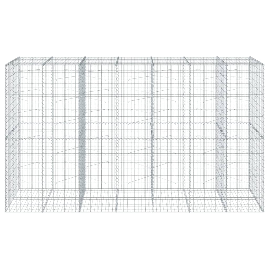 Panier gabion avec couvercle 350x100x200 cm fer galvanisé