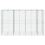 Panier gabion avec couvercle 350x100x200 cm fer galvanisé