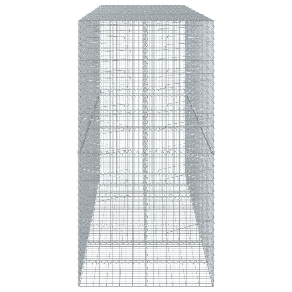 Panier gabion avec couvercle 350x100x200 cm fer galvanisé