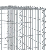 Panier gabion avec couvercle 500x100x200 cm fer galvanisé