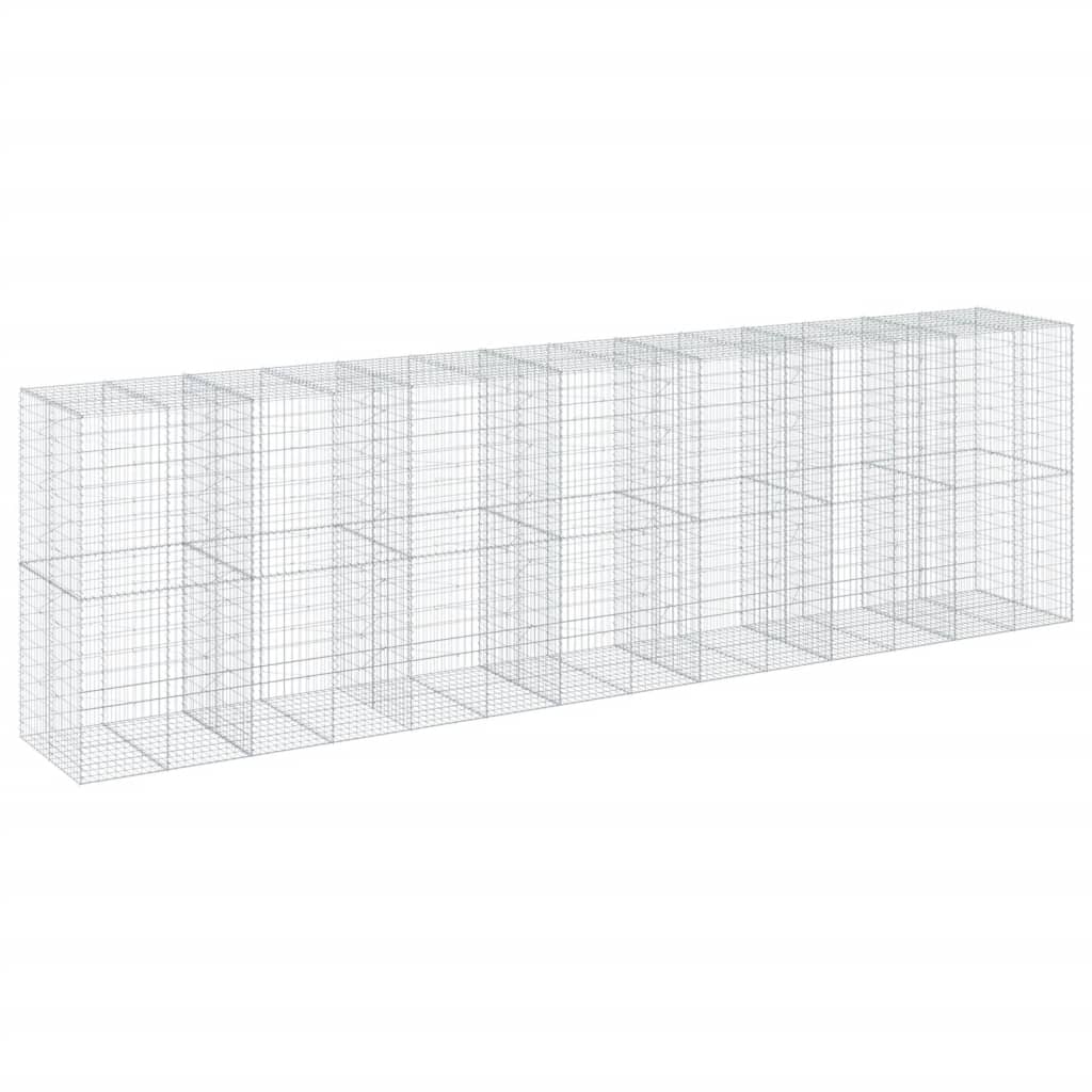 Panier gabion avec couvercle 700x100x200 cm fer galvanisé