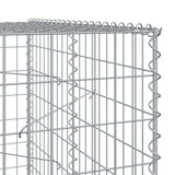 Gabion basket with lid 700x100x200 cm galvanized iron