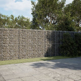 Gabion basket with lid 700x100x200 cm galvanized iron