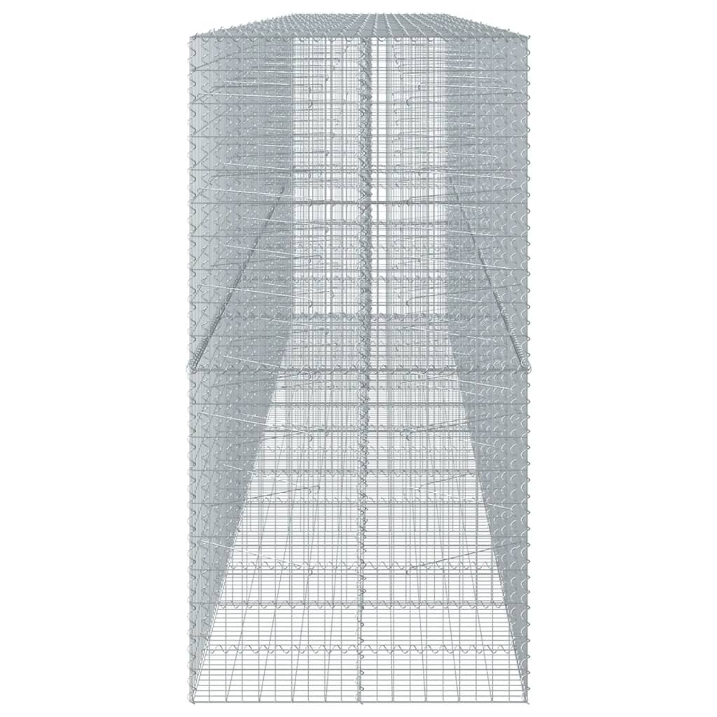 Panier gabion avec couvercle 750x100x200 cm fer galvanisé