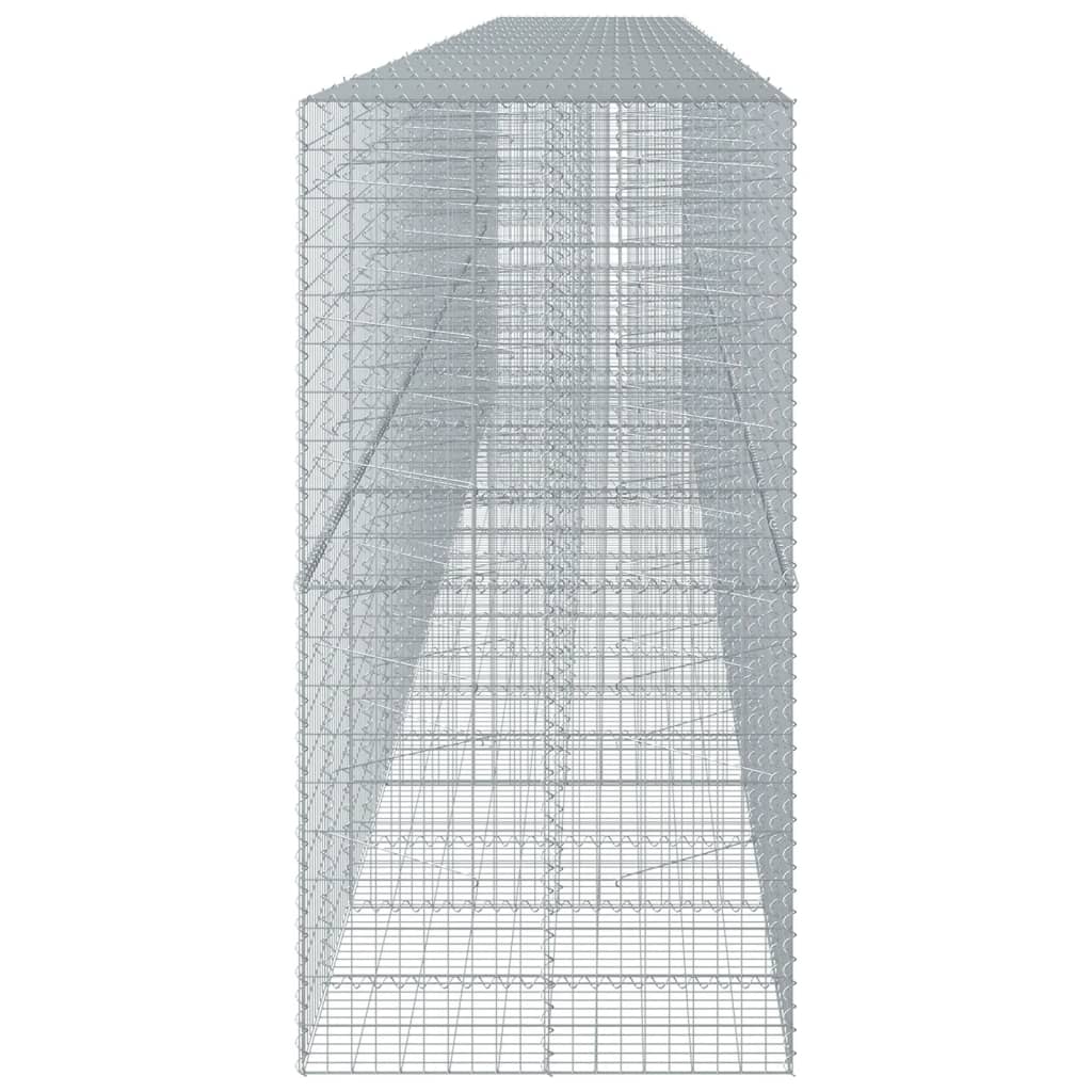 Panier gabion avec couvercle 950x100x200 cm fer galvanisé