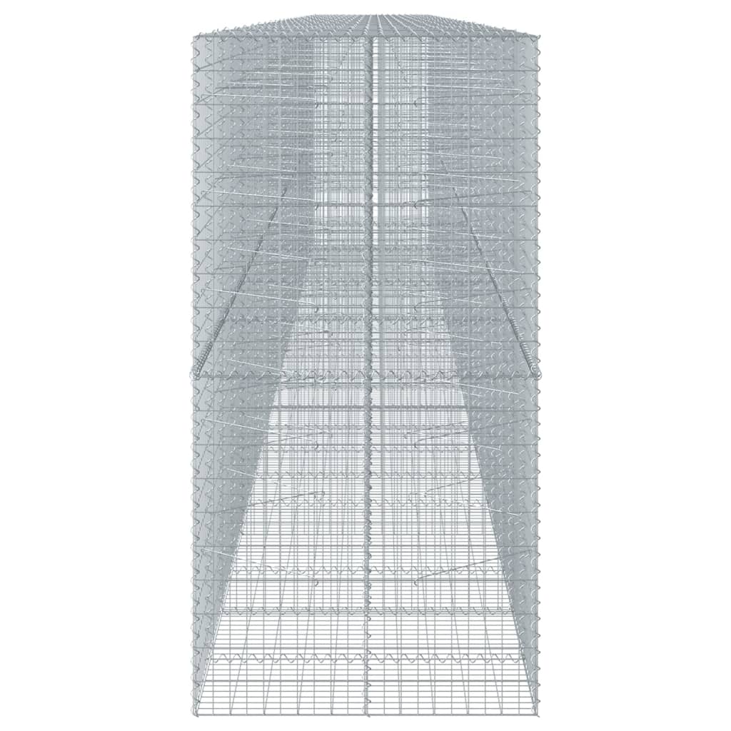 Panier gabion avec couvercle 1150x100x200 cm fer galvanisé