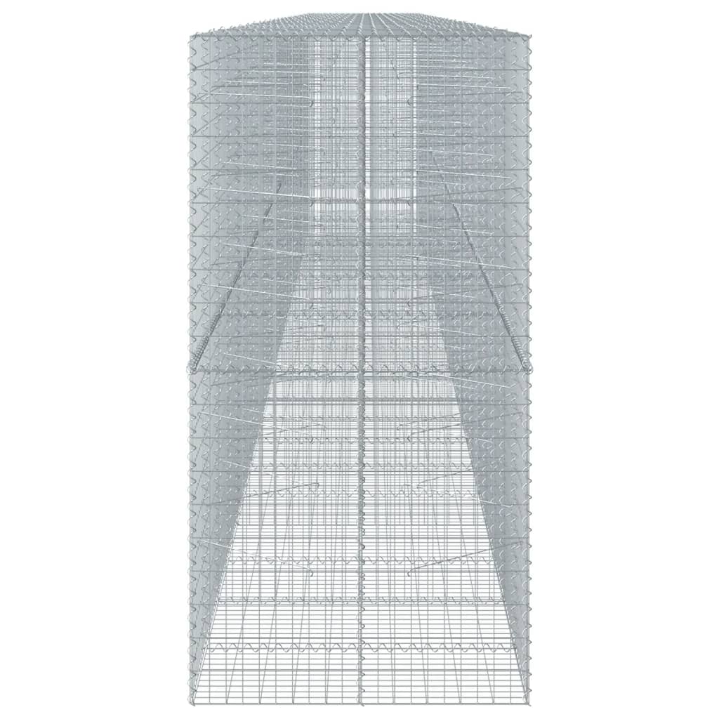 Panier gabion avec couvercle 1200x100x200 cm fer galvanisé