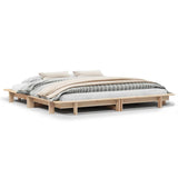 Bed frame without mattress 160x200 cm solid pine wood