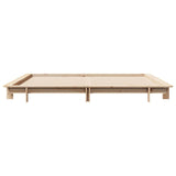 Bed frame without mattress 160x200 cm solid pine wood