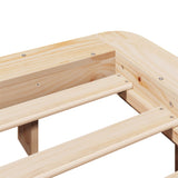 Bed frame without mattress 160x200 cm solid pine wood