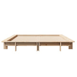 Cadre de lit sans matelas 150x200 cm bois de pin massif