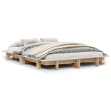 Cadre de lit sans matelas 140x200 cm bois massif de pin