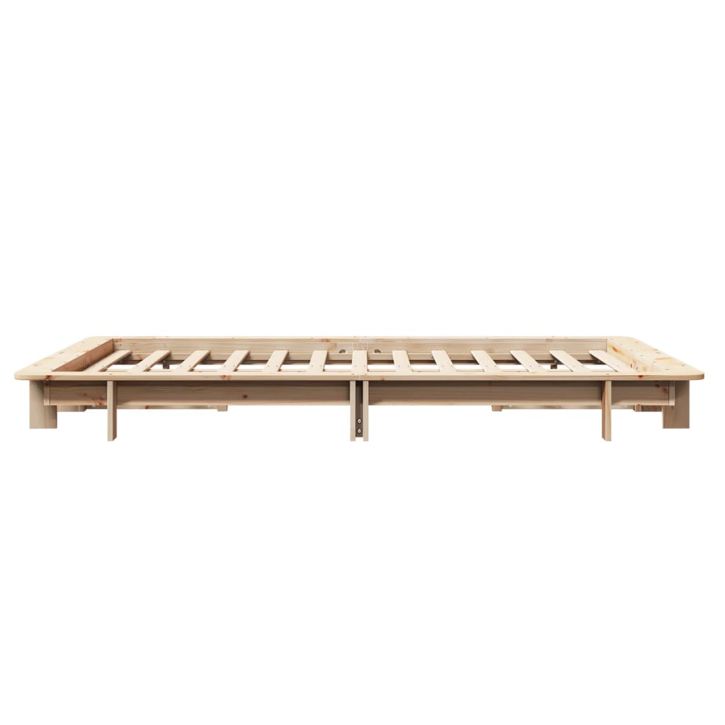 Cadre de lit sans matelas 120x190 cm bois de pin massif