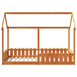 Cadre de lit d'enfants forme de maison sans matelas 90x200 cm