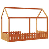 Cadre de lit d'enfants forme de maison sans matelas 90x200 cm