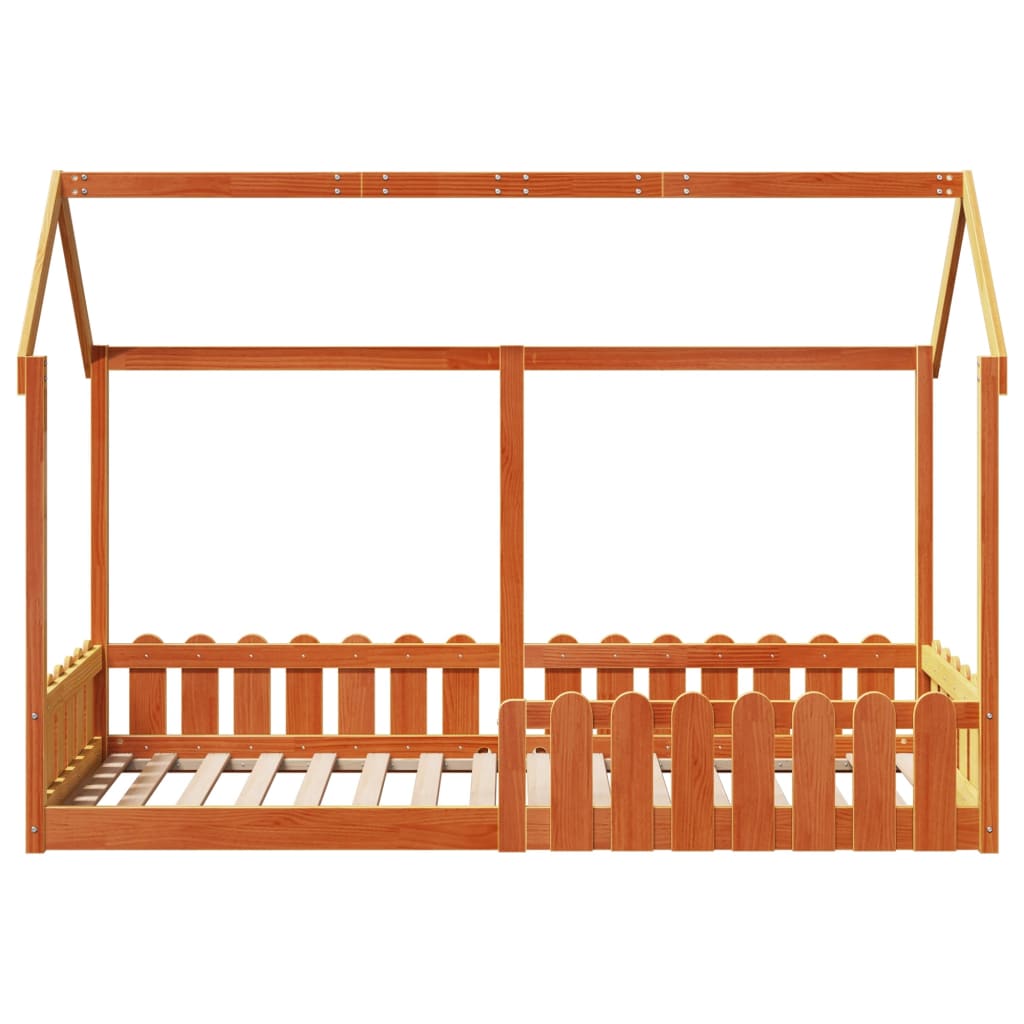 Cadre de lit d'enfants forme de maison sans matelas 80x200 cm