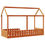 Cadre de lit d'enfants forme de maison sans matelas 80x200 cm