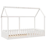 Cadre de lit d'enfants forme de maison sans matelas 90x190 cm